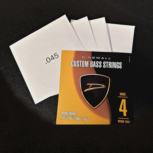 Dingwall Nickel Plated Steel Medium Scale Set 4-String 45-105