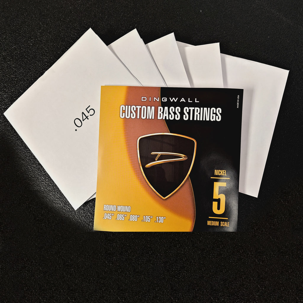 Dingwall Nickel Plated Steel Medium Scale Set 5-String 45-130